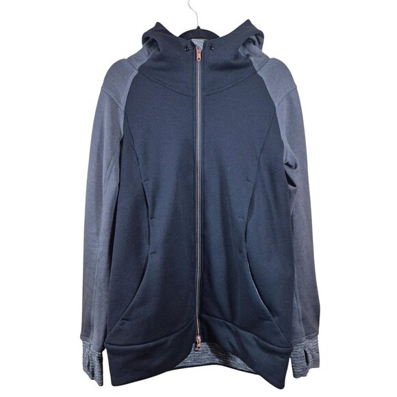 Lululemon Womens Hoodie Size 8 Full Zip Jacket Fleece Polartec Athletic Gym - Picture 1 of 5